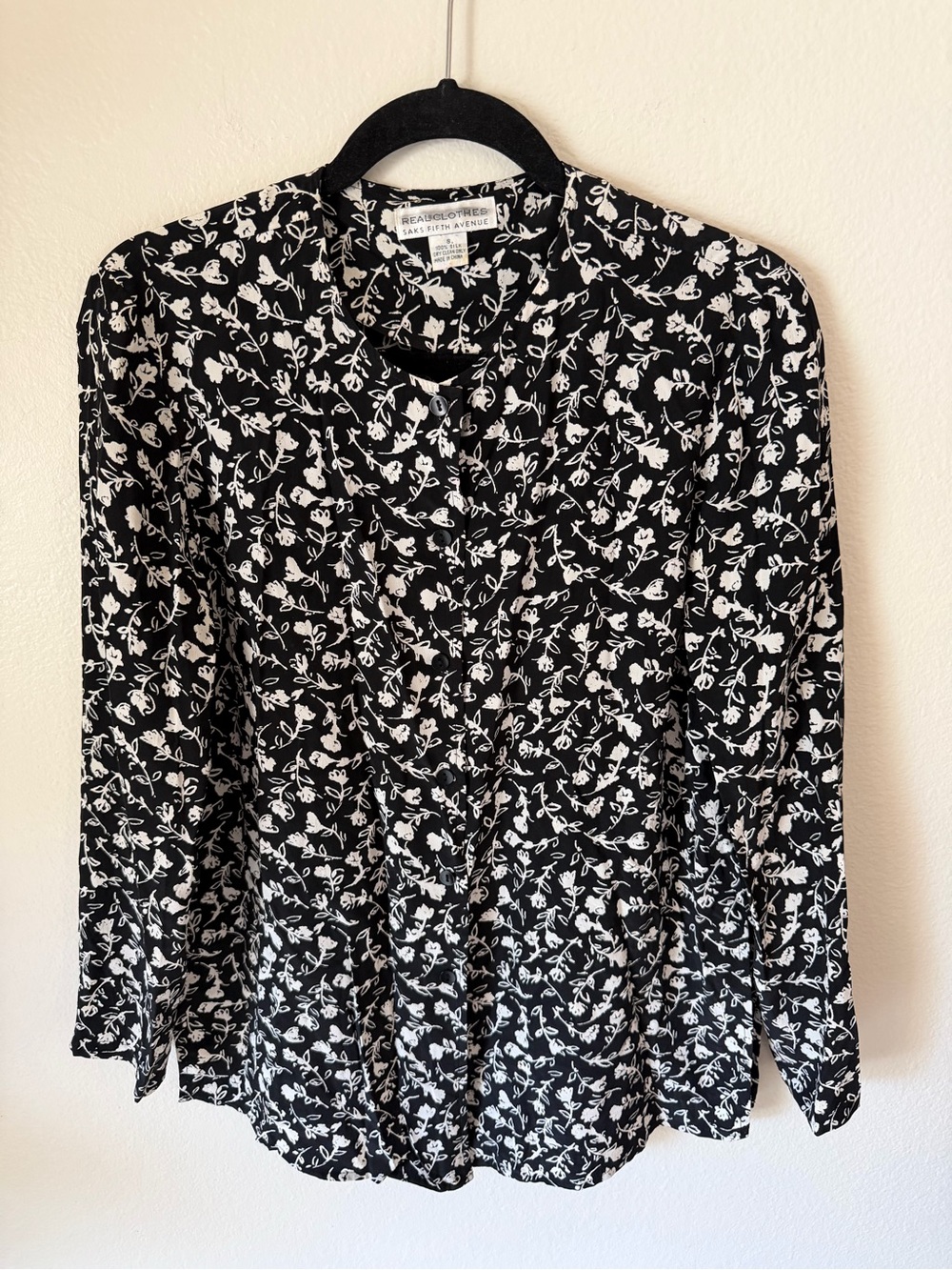 Vintage Saks Fifth Avenue 100% Silk Blouse